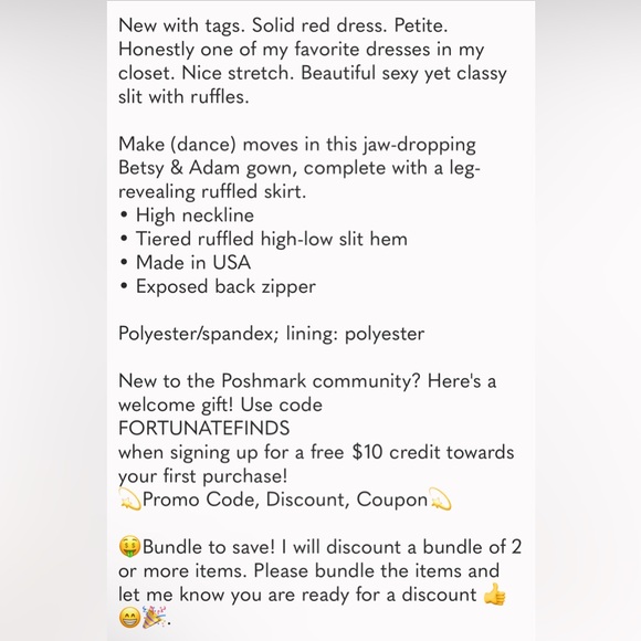 New ▶️ BETSY & ADAM ◀️ Tiered Ruffles Scuba Crepe Gown 4 Petite - Picture 5 of 14